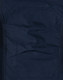 A close-up of dark navy rip-stop poly/cotton stretch work pants, featuring textured fabric and detailed stitching.