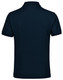 A dark navy unisex polo shirt featuring a classic collar, short sleeves, and a logo on the front.