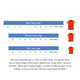 A size chart for unisex polo shirts, featuring men’s, women’s, and kids' ranges with various sizes listed.