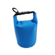 A waterproof dry bag in blue, featuring a secure handle for easy carrying and a simple design.