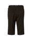 Knee-length women's shorts in black with a flexi waist and button detail on the back. Features a logo.