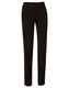 Women's low rise pants in black, made from poly/viscose stretch fabric. Features a sleek, tailored design.