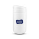 A white coffee cup with a lid and a logo on the front.