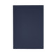 A navy blue refillable journal with a smooth leather cover and branding. Ideal for office and business use.