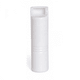 A white lint remover with a cylindrical shape and an integrated roller mechanism. The product has a logo on its surface.