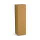A tall, plain brown cardboard box without any branding or markings.