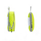 Two travel packing cubes in bright yellow with grey accents, featuring zippers and mesh sides for visibility.