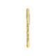 A yellow Puzzle Maze Pen with a transparent body and clip, featuring a logo on the barrel.