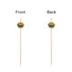 Bamboo cocktail skewers in natural colour, featuring a burger design on the top. Pack of 100 with logos.