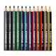 A set of 12 Staedtler colouring pencils in various colours, neatly aligned with branding visible.