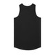 A black singlet with no visible logos, featuring a rounded hem and a classic sleeveless design.