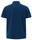 A men's ultrafine cotton pique polo in navy blue, featuring a simple design with a logo.