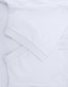 A white men's ultrafine cotton pique polo shirt featuring a collar and button placket, with a logo present.