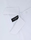 A white ultrafine cotton pique polo with a collar and two buttons, featuring a logo on the label.
