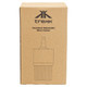 A rectangular cardboard box containing the Trekk Insulated Adjustable Wine Cooler with a logo on the front.