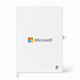 A white A5 smart notebook featuring a logo, designed for office and business use.