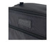 A black insulated lunch bag with a zipper and a branded logo on the front.