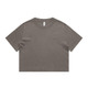 A heavy faded crop tee in a muted grey colour with a casual, relaxed fit and a basic crew neck design.