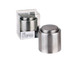 A drink bottle wine stopper in stainless steel with a sleek design, presented in a transparent box.