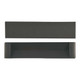 A black pen box featuring an open lid and base for storing pens or similar items. It has a simple, rectangular design.