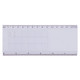 Amaze Tile Ruler Puzzle in translucent white with grid and measurement markings, featuring a branding logo.