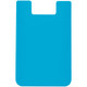A blue Cosmos Phone Wallet designed to securely hold cards on the back of a smartphone.