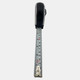 A black and silver professional 5 metre tape measure with a retractable measuring tape displayed fully extended.