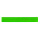 A reflective slap wristband in bright green, featuring a textured pattern. It has a logo on one side.