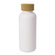 A drink bottle in a sleek white finish with a textured cork lid. It holds 650ml. A drink bottle in a sleek white finish with a textured cork lid. It holds 650ml.