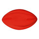 A red 135mm Spyro Football with a smooth, rounded shape and a simple design. It features a logo on the surface.