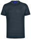 A navy blue men's short-sleeve performance t-shirt featuring a brand logo. Made from lightweight fabric. A navy blue men's short-sleeve performance t-shirt featuring a brand logo. Made from lightweight fabric.