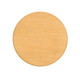 A round bamboo coaster with a smooth surface and natural wood finish. It has no visible branding.