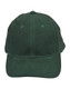 A green heavy brushed cotton cap with a stitched visor and ventilation eyelets, featuring a logo. A green heavy brushed cotton cap with a stitched visor and ventilation eyelets, featuring a logo.