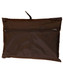 A black zippered pouch, ideal for storing outdoor activity spray jackets, featuring a simple design.