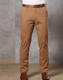 Men's Boston Chino Pants in a tan colour, featuring a straight fit and a subtle branding detail.