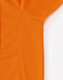 An orange short-sleeved polo shirt made from bamboo charcoal material, featuring a subtle textured pattern. An orange short-sleeved polo shirt made from bamboo charcoal material, featuring a subtle textured pattern.