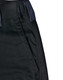 A close-up of black unisex utility stretch cargo work pants featuring a waistband and side pocket detailing.