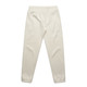 Cream-coloured track pants with an elastic waistband and cuffs, featuring a logo. Cream-coloured track pants with an elastic waistband and cuffs, featuring a logo.