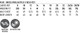 A size chart for a unisex wool/acrylic V-neck vest, detailing measurements for various sizes.