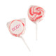 Medium Candy Lollipops - Pink - Branded Lollipop with Sticker