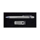 A pen and a USB flash drive are featured in the Alliance Gift Set, showcasing a sleek and professional design.