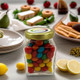 Small Glass Jar with Chewy Fruit 100g