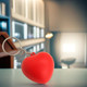 Stress Heart Key Ring