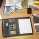 The Flare A4 Imitation Leather Zip Compendium