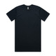 A black Classic Plus Tee [+5cm] t-shirt with a round neckline and short sleeves, featuring a logo.