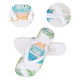 EVA thongs in white feature a tropical print with palm leaves and beach themes. Includes branding on the sole. EVA thongs in white feature a tropical print with palm leaves and beach themes. Includes branding on the sole.