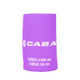 A drink holder in purple with a base, featuring a logo on the side.