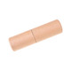 A tan Eco Flash drive with a cylindrical design, featuring a logo on its surface.