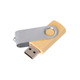 Metal Swivel Wooden Flash Drive