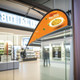 Teardrop Suction Cup Flag